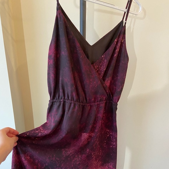 Burgundy Galaxy Dress - Picture 3 of 5